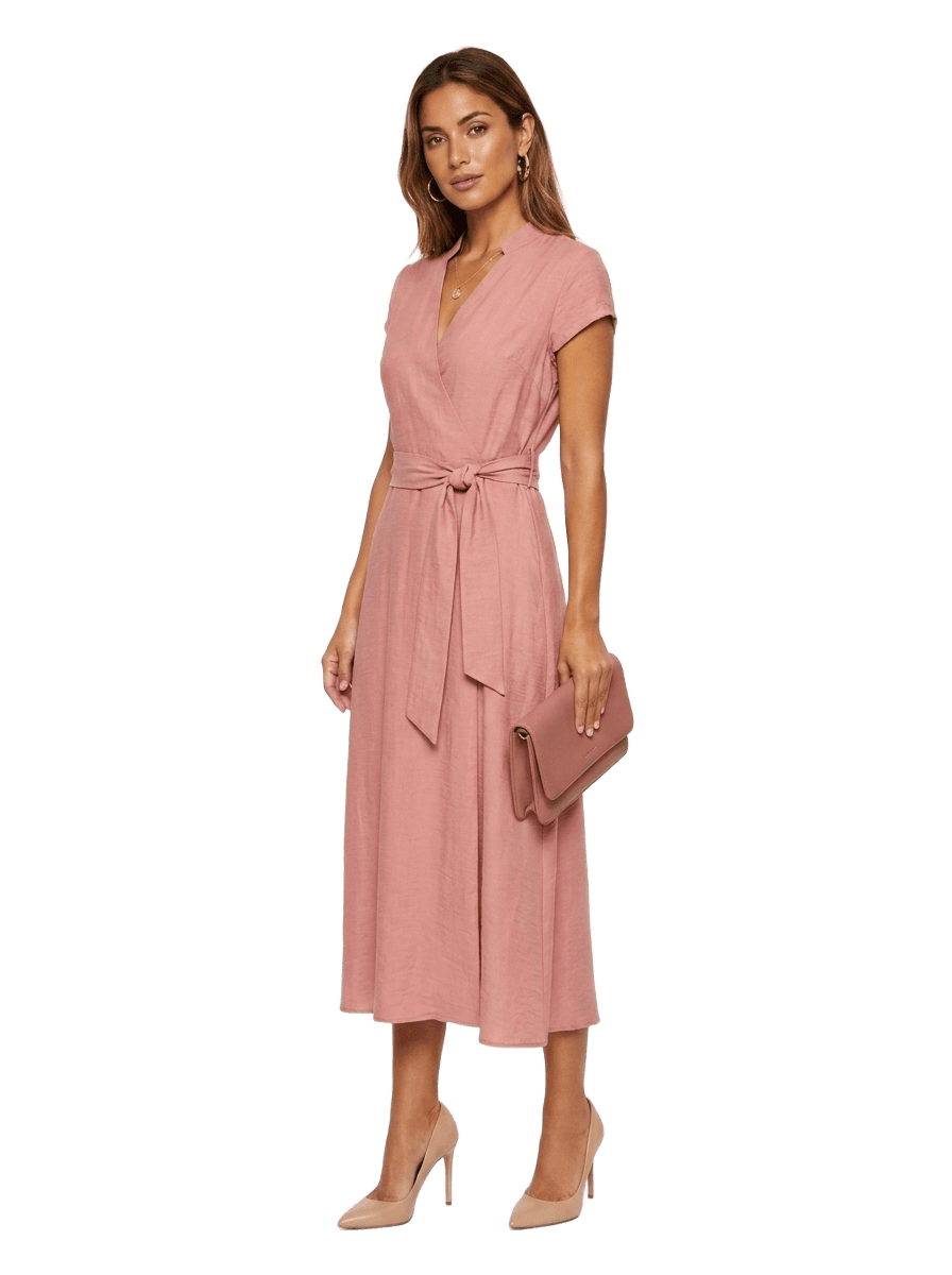 Vestido IGUAZU en MAUVE PV 2026