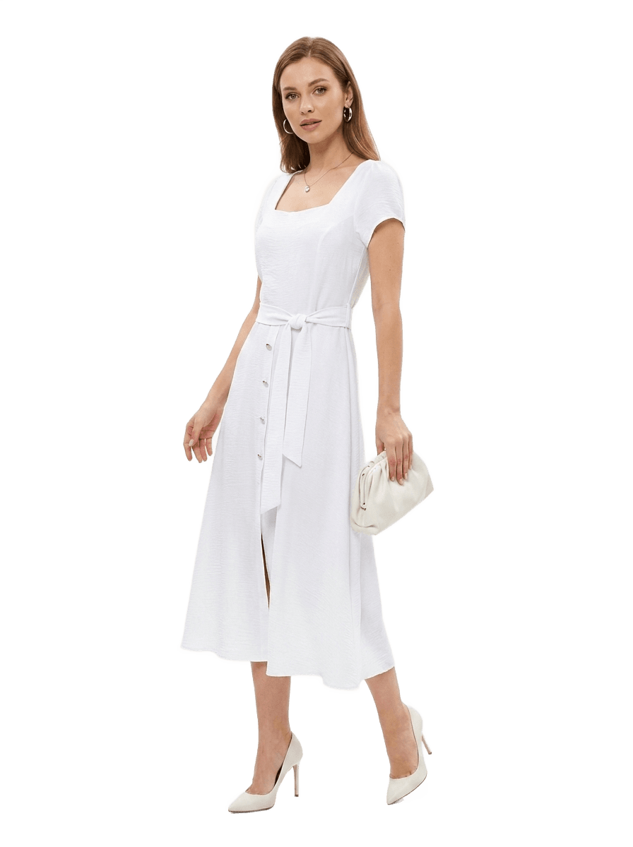 Vestido TIXHIÑU en IVORY OI 2026