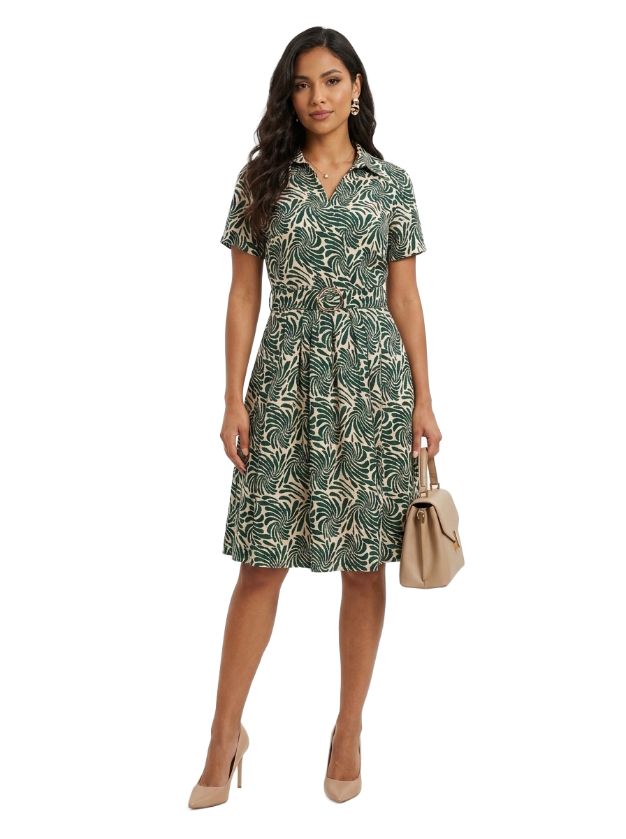 Vestido VELISSE en ZEBRA HUNTER OI 2026
